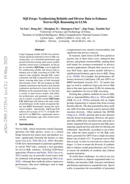 SQLForge: Synthesizing Reliable and Diverse Data to Enhance Text-to-SQL Reasoning in LLMs