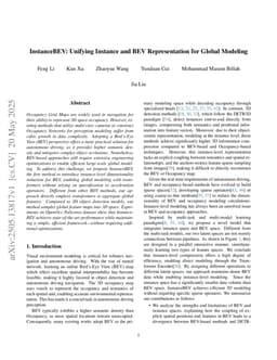 InstanceBEV: Unifying Instance and BEV Representation for Global Modeling