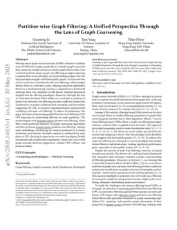 Partition-wise Graph Filtering: A Unified Perspective Through the Lens of Graph Coarsening