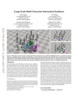 Large-Scale Multi-Character Interaction Synthesis