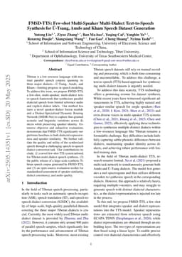 FMSD-TTS: Few-shot Multi-Speaker Multi-Dialect Text-to-Speech Synthesis for Ü-Tsang, Amdo and Kham Speech Dataset Generation