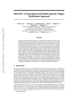 SifterNet: A Generalized and Model-Agnostic Trigger Purification Approach