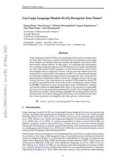Can Large Language Models Really Recognize Your Name?