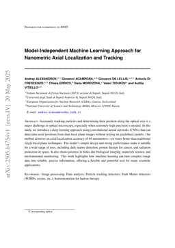 Model-Independent Machine Learning Approach for Nanometric Axial Localization and Tracking