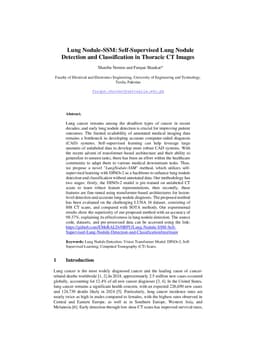Lung Nodule-SSM: Self-Supervised Lung Nodule Detection and Classification in Thoracic CT Images