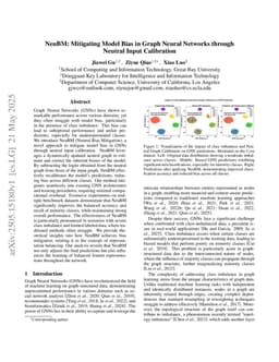 NeuBM: Mitigating Model Bias in Graph Neural Networks through Neutral Input Calibration