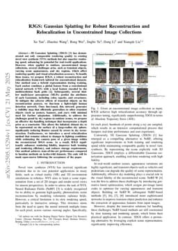 R3GS: Gaussian Splatting for Robust Reconstruction and Relocalization in Unconstrained Image Collections