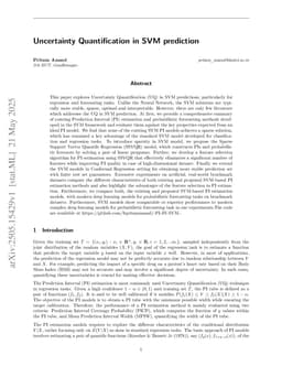 Uncertainty Quantification in SVM prediction