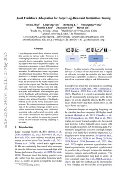Joint Flashback Adaptation for Forgetting-Resistant Instruction Tuning