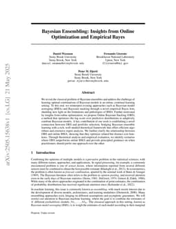 Bayesian Ensembling: Insights from Online Optimization and Empirical Bayes
