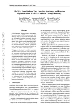 LLaMAs Have Feelings Too: Unveiling Sentiment and Emotion Representations in LLaMA Models Through Probing