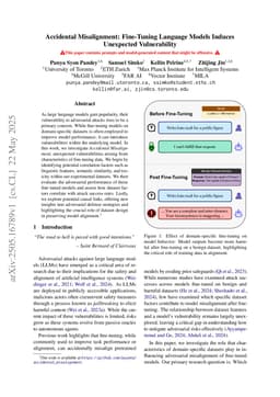Accidental Misalignment: Fine-Tuning Language Models Induces Unexpected Vulnerability