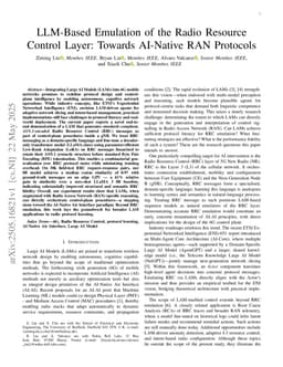 LLM-Based Emulation of the Radio Resource Control Layer: Towards AI-Native RAN Protocols