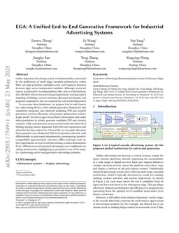 Beyond Cascaded Architectures: An End-to-end Generative Framework for Industrial Advertising