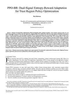 PPO-BR: Dual-Signal Entropy-Reward Adaptation for Trust Region Policy Optimization