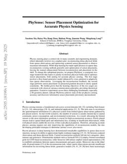 PhySense: Sensor Placement Optimization for Accurate Physics Sensing