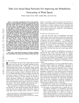 Tube Loss based Deep Networks For Improving the Probabilistic Forecasting of Wind Speed