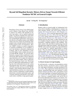 Beyond Self-Repellent Kernels: History-Driven Target Towards Efficient Nonlinear MCMC on General Graphs