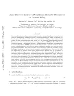 Online Statistical Inference of Constrained Stochastic Optimization via Random Scaling