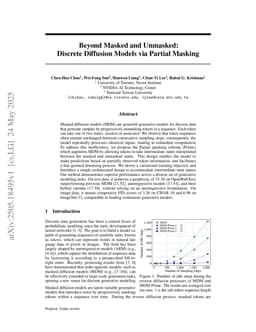 Beyond Masked and Unmasked: Discrete Diffusion Models via Partial Masking
