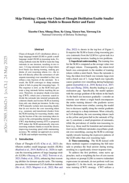 Skip-Thinking: Chunk-wise Chain-of-Thought Distillation Enable Smaller Language Models to Reason Better and Faster