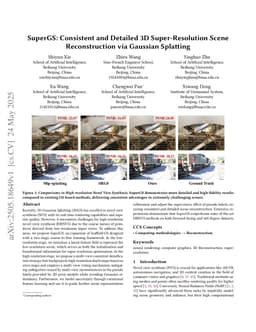 SuperGS: Consistent and Detailed 3D Super-Resolution Scene Reconstruction via Gaussian Splatting