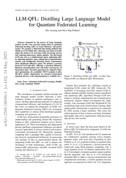 LLM-QFL: Distilling Large Language Model for Quantum Federated Learning