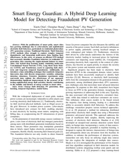 Smart Energy Guardian: A Hybrid Deep Learning Model for Detecting Fraudulent PV Generation