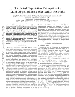 Distributed Expectation Propagation for Multi-Object Tracking over Sensor Networks