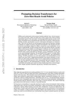 Prompting Decision Transformers for Zero-Shot Reach-Avoid Policies