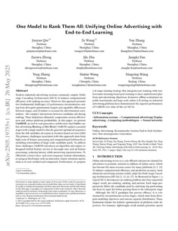 EGA-V1: Unifying Online Advertising with End-to-End Learning
