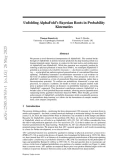 Unfolding AlphaFold's Bayesian Roots in Probability Kinematics