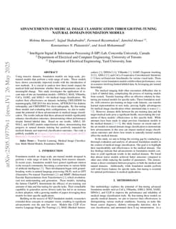 Advancements in Medical Image Classification through Fine-Tuning Natural Domain Foundation Models