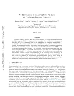 No Free Lunch: Non-Asymptotic Analysis of Prediction-Powered Inference