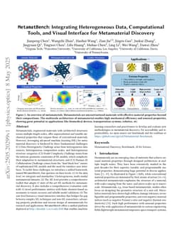 MetamatBench: Integrating Heterogeneous Data, Computational Tools, and Visual Interface for Metamaterial Discovery