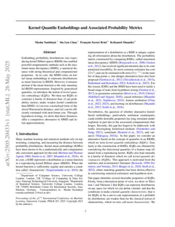 Kernel Quantile Embeddings and Associated Probability Metrics