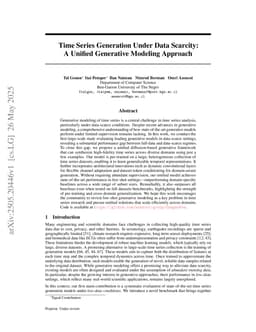 Time Series Generation Under Data Scarcity: A Unified Generative Modeling Approach