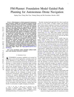FM-Planner: Foundation Model Guided Path Planning for Autonomous Drone Navigation