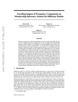 Unveiling Impact of Frequency Components on Membership Inference Attacks for Diffusion Models