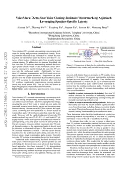 VoiceMark: Zero-Shot Voice Cloning-Resistant Watermarking Approach Leveraging Speaker-Specific Latents