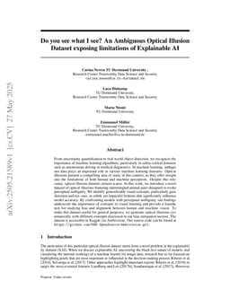Do you see what I see? An Ambiguous Optical Illusion Dataset exposing limitations of Explainable AI