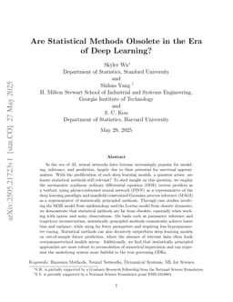 Are Statistical Methods Obsolete in the Era of Deep Learning?