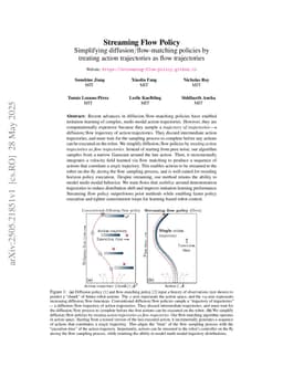 Streaming Flow Policy: Simplifying diffusion$/$flow-matching policies by treating action trajectories as flow trajectories