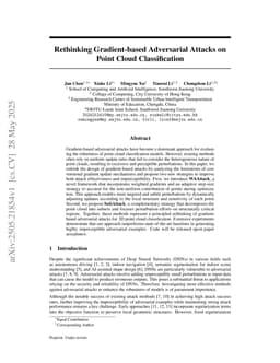Rethinking Gradient-based Adversarial Attacks on Point Cloud Classification