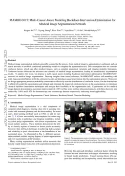 MAMBO-NET: Multi-Causal Aware Modeling Backdoor-Intervention Optimization for Medical Image Segmentation Network