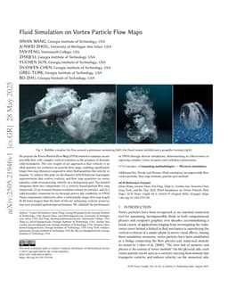 Fluid Simulation on Vortex Particle Flow Maps