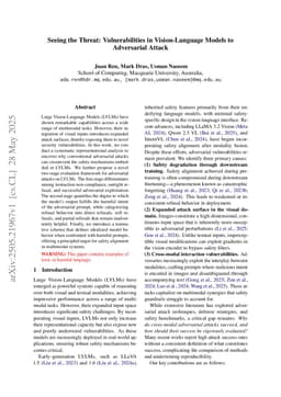 Seeing the Threat: Vulnerabilities in Vision-Language Models to Adversarial Attack