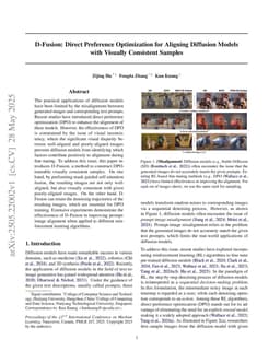 D-Fusion: Direct Preference Optimization for Aligning Diffusion Models with Visually Consistent Samples