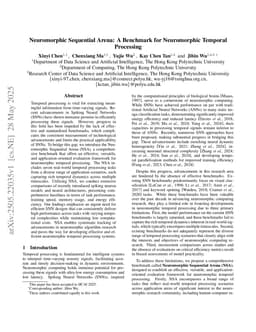 Neuromorphic Sequential Arena: A Benchmark for Neuromorphic Temporal Processing