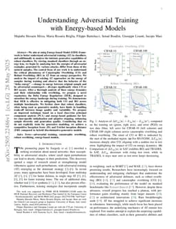 Understanding Adversarial Training with Energy-based Models